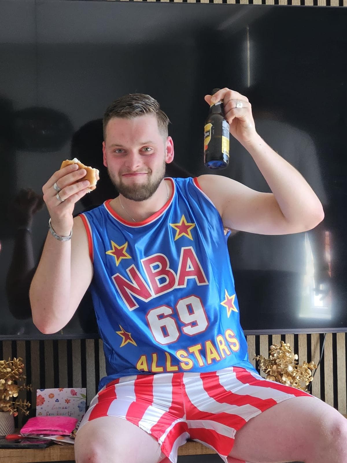 Sam in bekende schildermodus